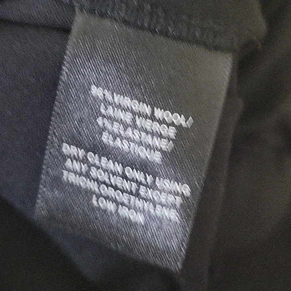 Lafayette 148 New York Black Stretch Wool Trousers Size 6 - Picture 7 of 7